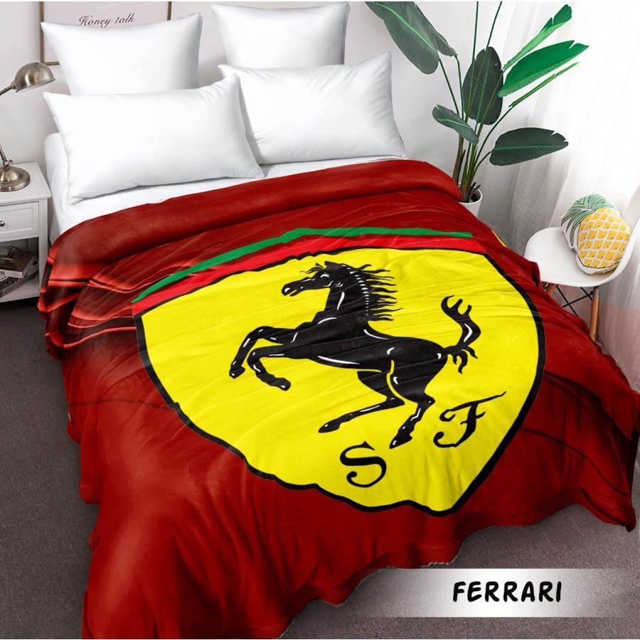 Selimut Bulu Halus Ferrari Blanket Flanel Internal Collection
