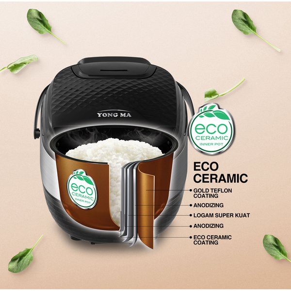 MAGIC COM / RICE COOKER YONG MA 2 LITER ( 2L ) SMC 8027 ORIGINAL ( ORI )100% (TERMURAH!)