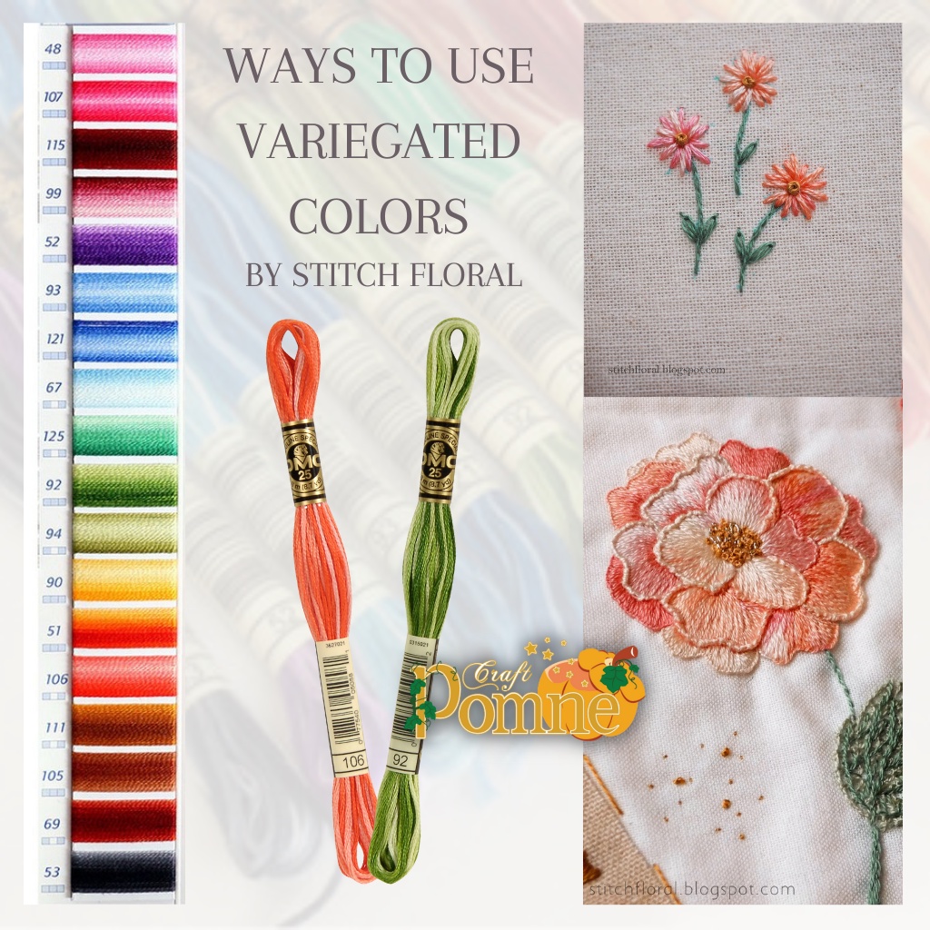 DMC EMBROIDERY FLOSS ART 117 VARIEGATED MIXED COLOR | Benang Sulam Katun DMC Gradasi