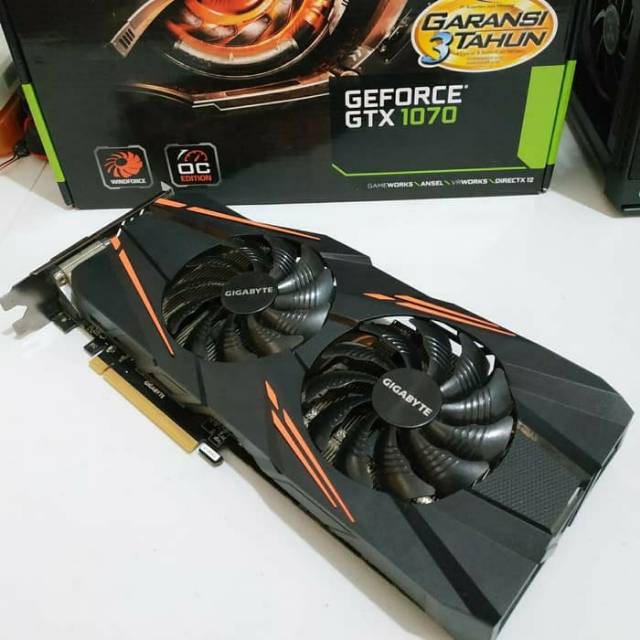 Gigabyte Geforce GTX 1070 8GB Windforce OC lebih kenceng dr GTX 1660