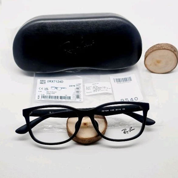 Frame Kacamata RAYBAN RB7124D 5196 MATTE BLACK 56-16-150 original