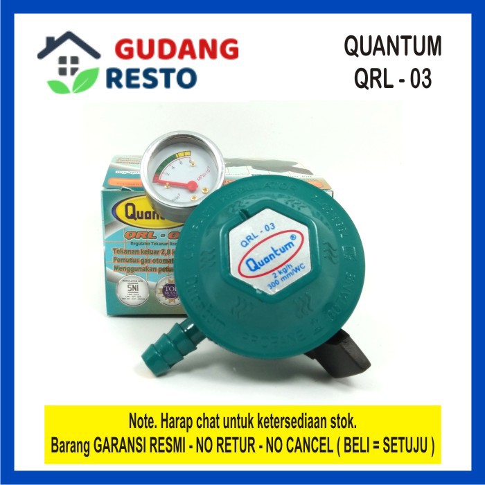 Regulator QUANTUM Gas Kepala LPG QRL 03 / QRL03 / QRL-03