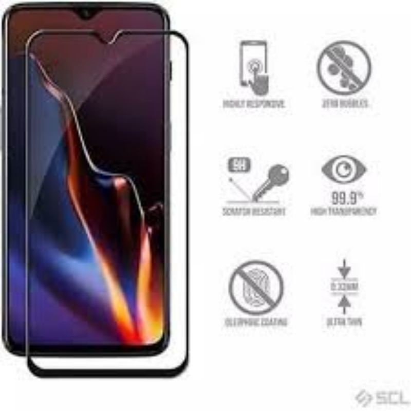 Tempered Glass Samsung A01 Full Glue Full Black Cover