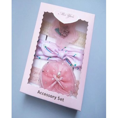 [1KG 15PCS] ❤ LBS  ❤ Set Bandana Bayi Dengan Model Ikatan Pita Bervariasi Box-B.9