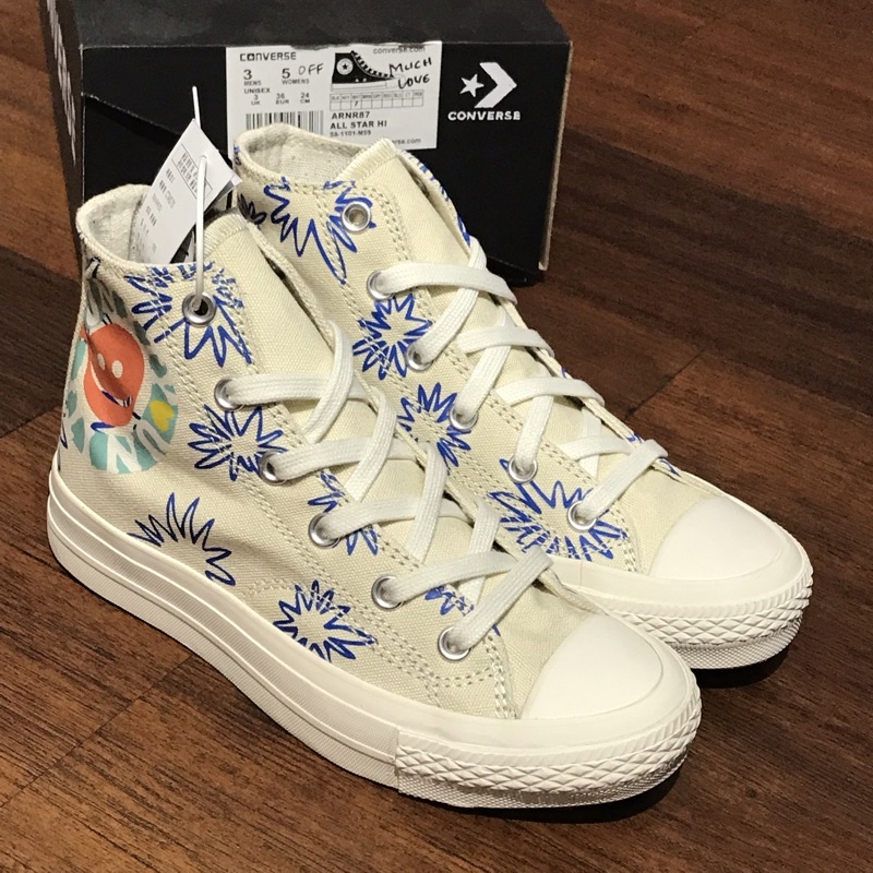 LIMITED EDITION CONVERSE MUCH LOVE 1 OFFWHITE HIGH PREMIUM