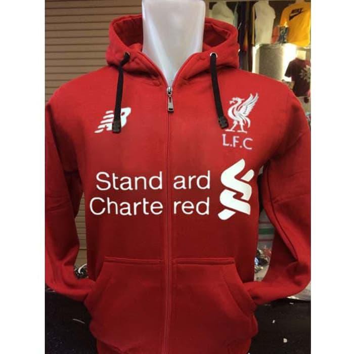 Jaket Hoodie Bola L-221 Liverpool Merah The Liverpludian Indonesia