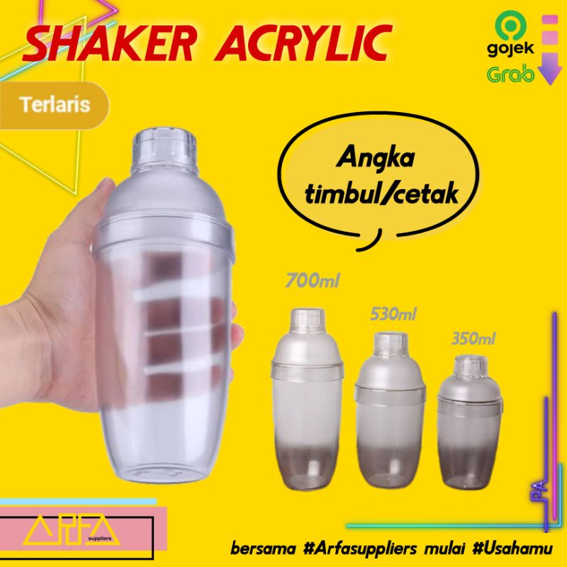 

Shaker Acrylic Bening Plastik Barisra Cocktail