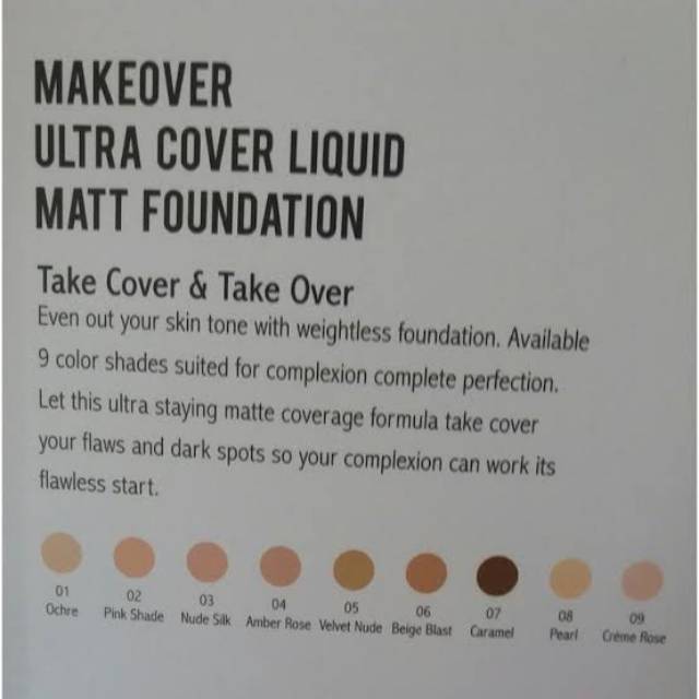 Make Over Foundation Ultra Cover Liquid Matte