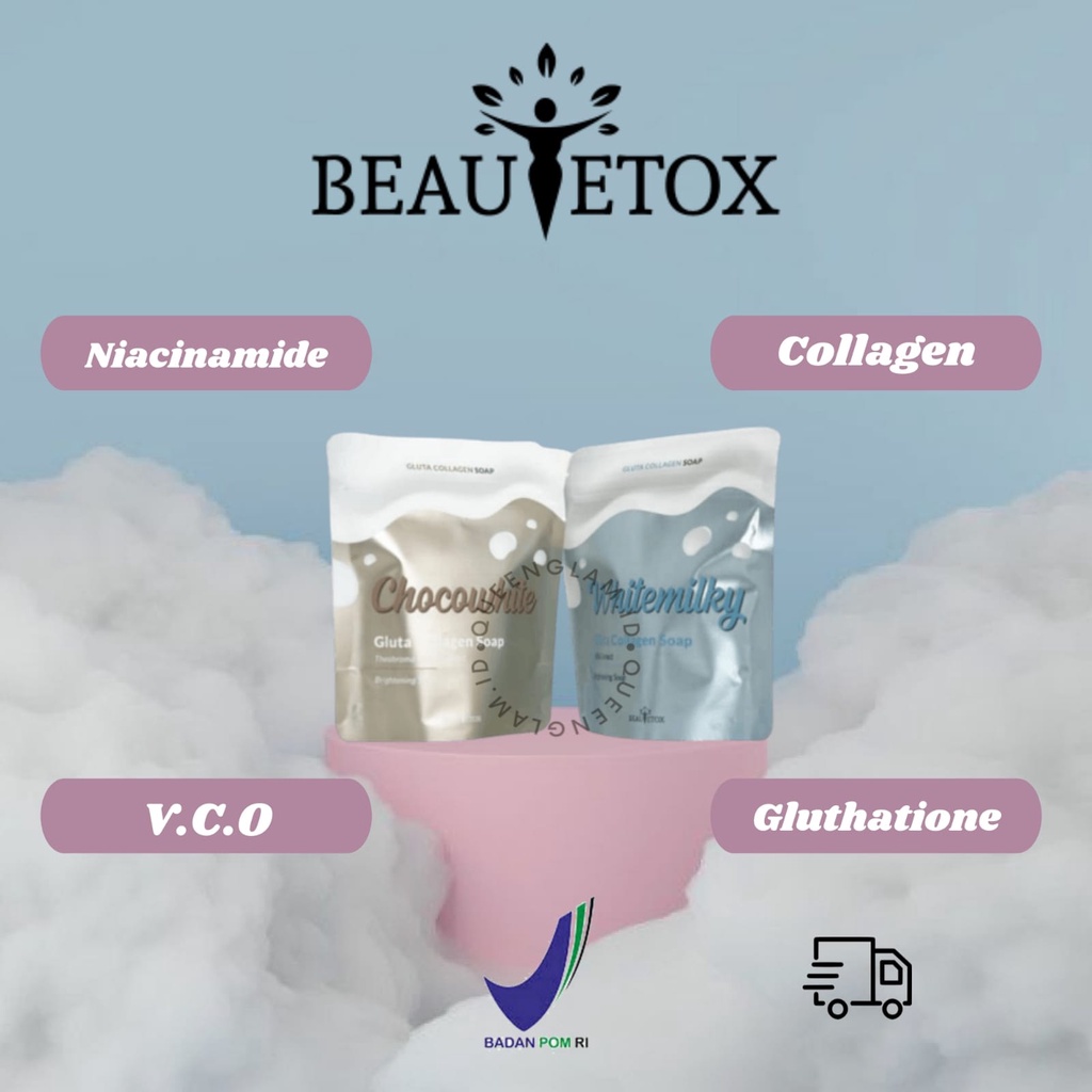 

(READY) BEAUTETOX GLUTE COLLAGEN SOAP WHITENING WHITEMILKY & CHOCOWHITE BPOM
