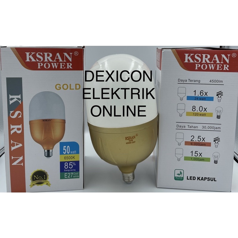 lampu KSRAN DINO 50 watt/lampu led 50 watt/lampu led hemat energi/bohlam/bohlam murah