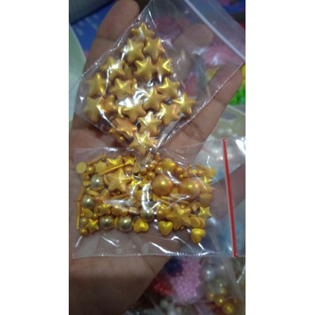 

Sprinkle Bintang gold edible