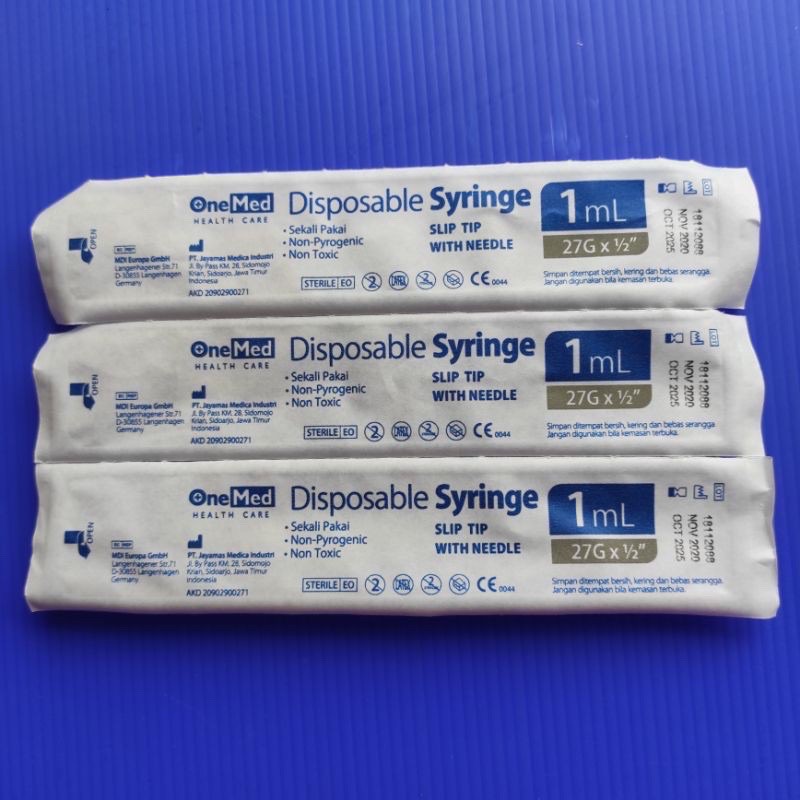 Spuit 1 cc onemed / disposible syringe 1 ml