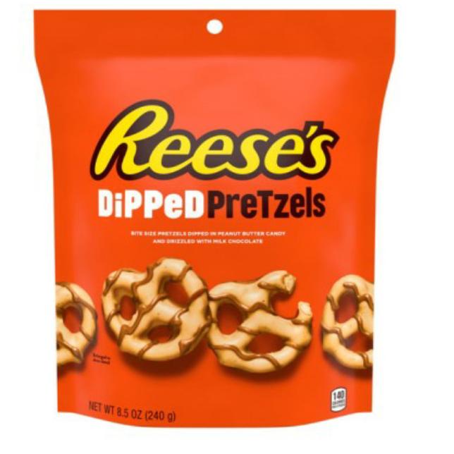 

+++++] REESE'S PEANUTS BUTTER DIPPED PRETZELS 240 GR