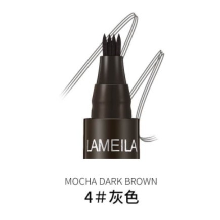 LAMEILA Eyebrow Waterproof Natural Eyebrow Pen Four-claw Eye Brow Tint Fork Tip Long Lasting DJ 784