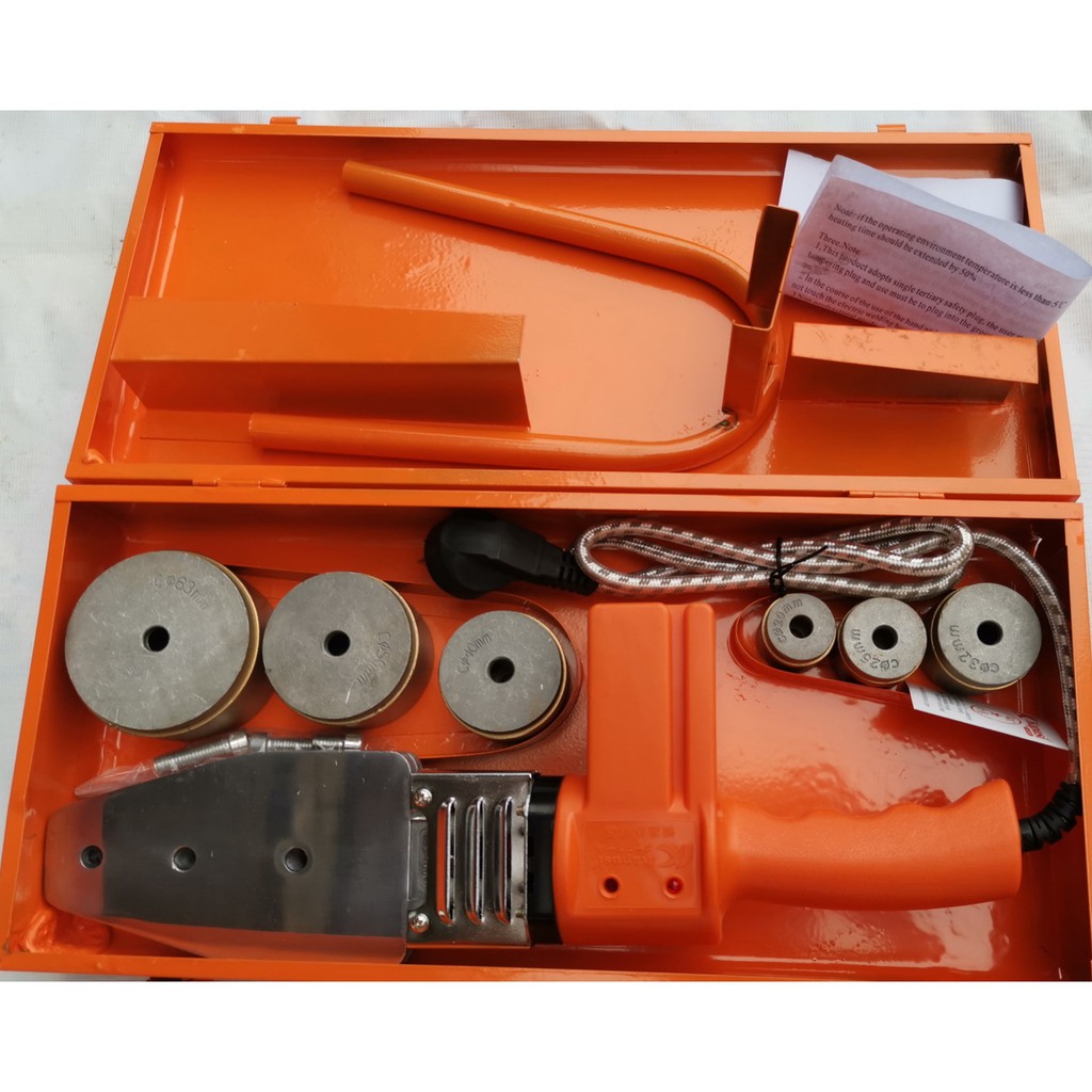 MESIN LAS PPR 20-32MM / PEMANAS PIPA / PENYAMBUNG PIPA PPR HEATER / GUNTING PIPA KAPUSI