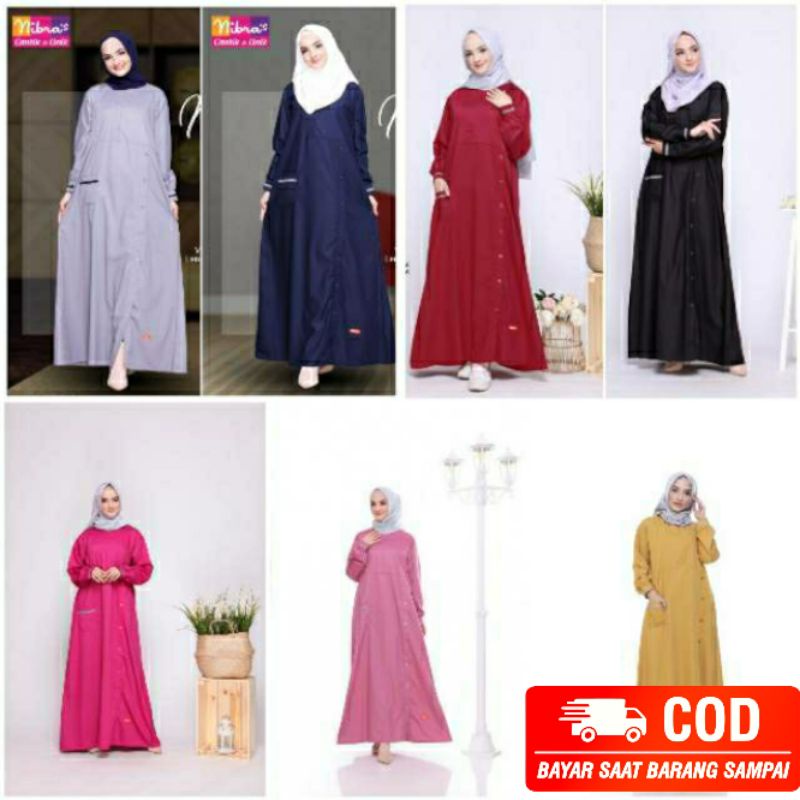 GAMIS NBC 01 PUTIH MAROON DLL ||  NIBRAS