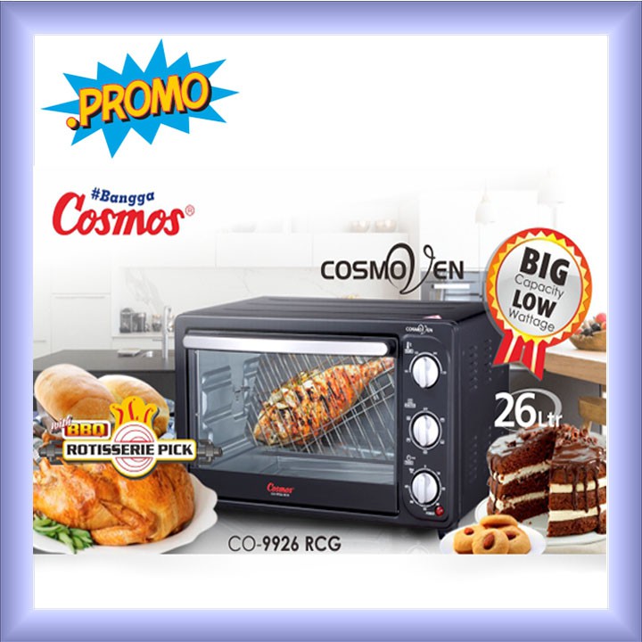 Oven Cosmos 26 liter CO-9926 RCG Hemat Listrik Panas Merata