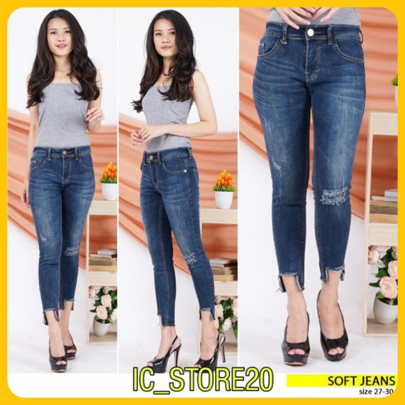 Celana Jeans Denim Wanita 7/9