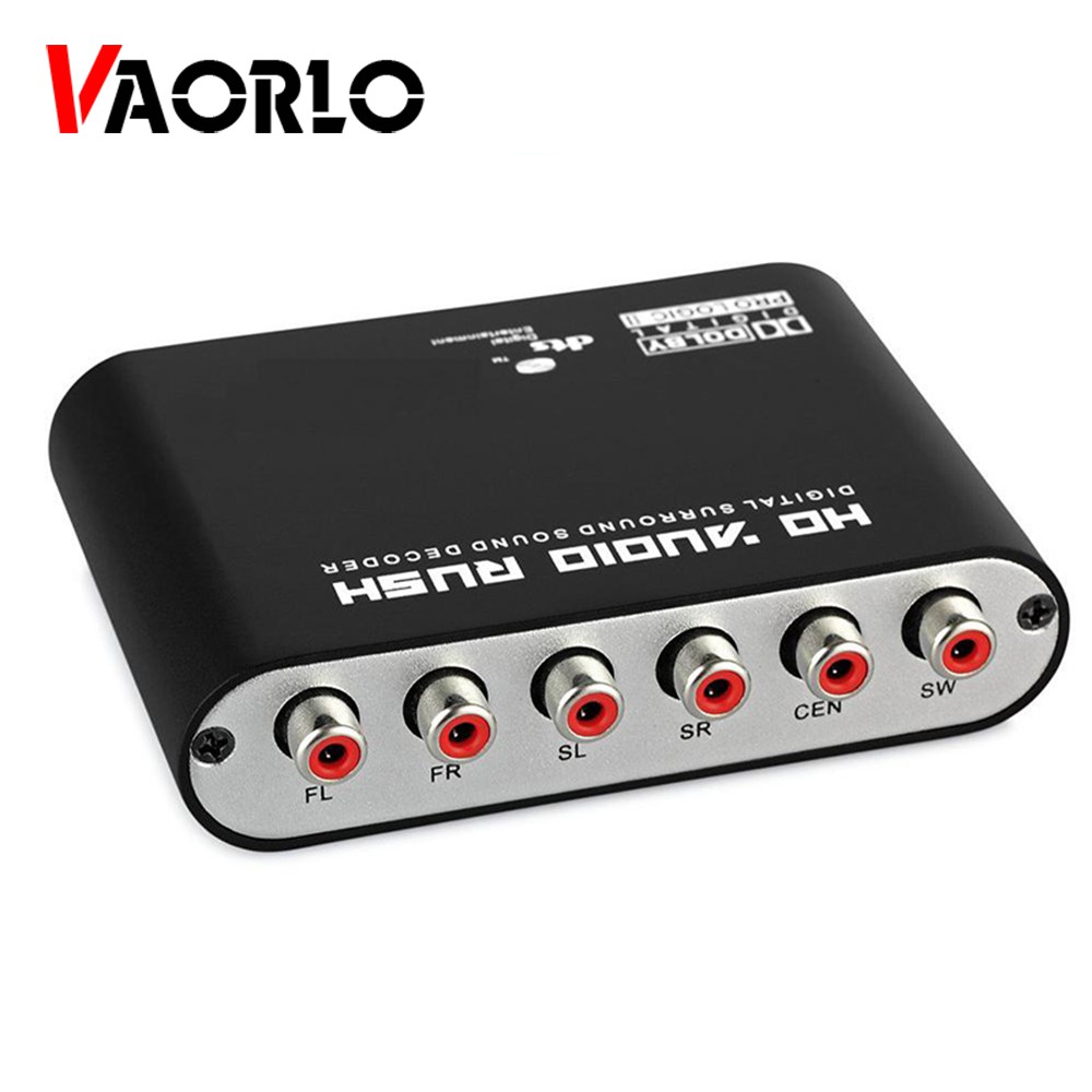 5.1CH audio decoder HD Audio Rush SPDIF Coaxial to RCA DTS AC3 Optical digital Amplifier Analog Converte amplifier