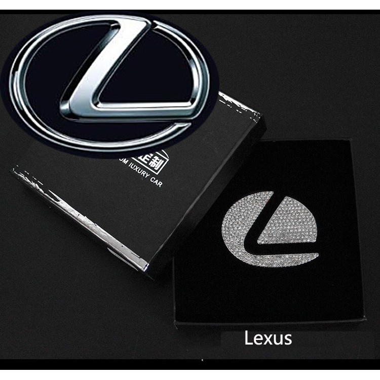 Roda kemudi mobil logo stiker dekorasi berlian Aksesoris Mobil for Lexus ES ES200 ES300 NX NX200