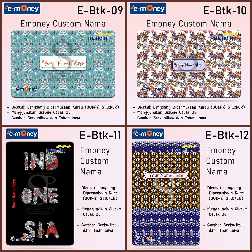 Emoney Motif Batik