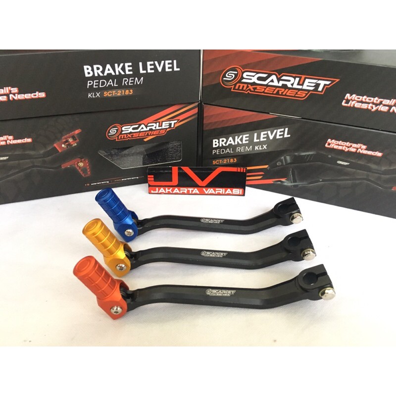 Pedal operan gigi klx scarlet cnc model lipat pedal gigi klx dtracker merk scarlet