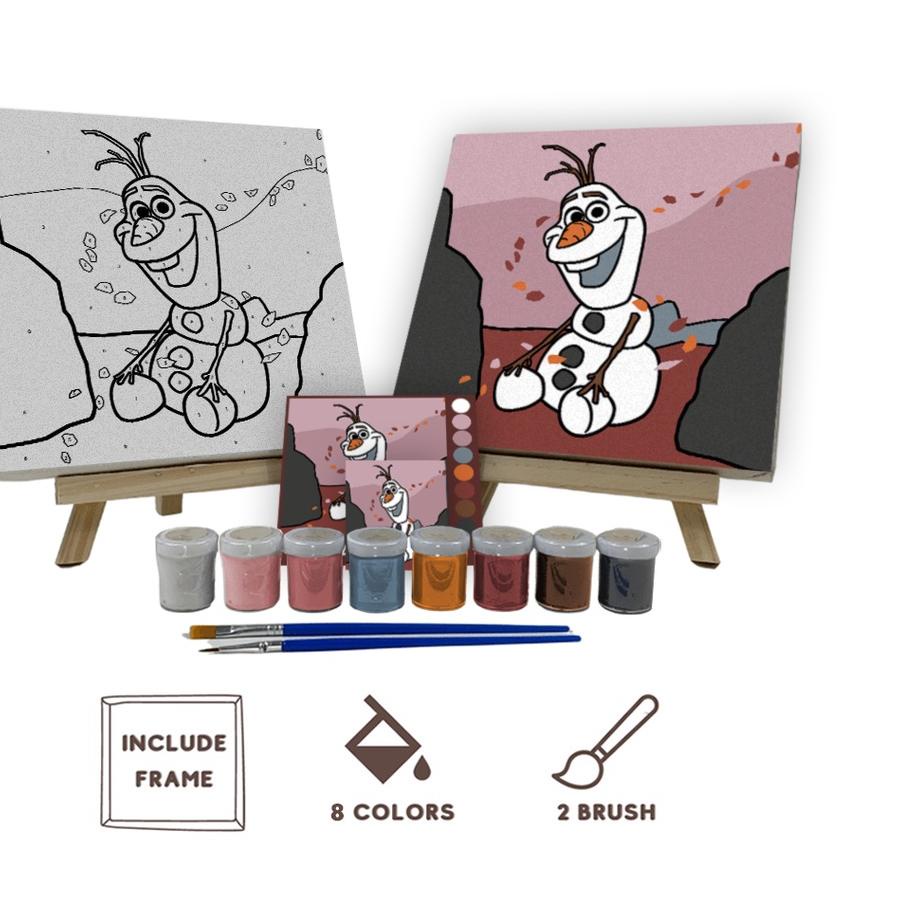 

Flash Sale - Paint By Number Kit Olaf Autumn - Cocoart.id I Kanvas 20 x 20 cm ~
