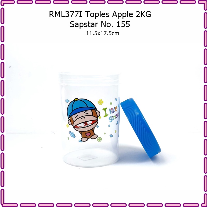 RML377I Toples Makanan Apple 2KG Sapstar No. 155