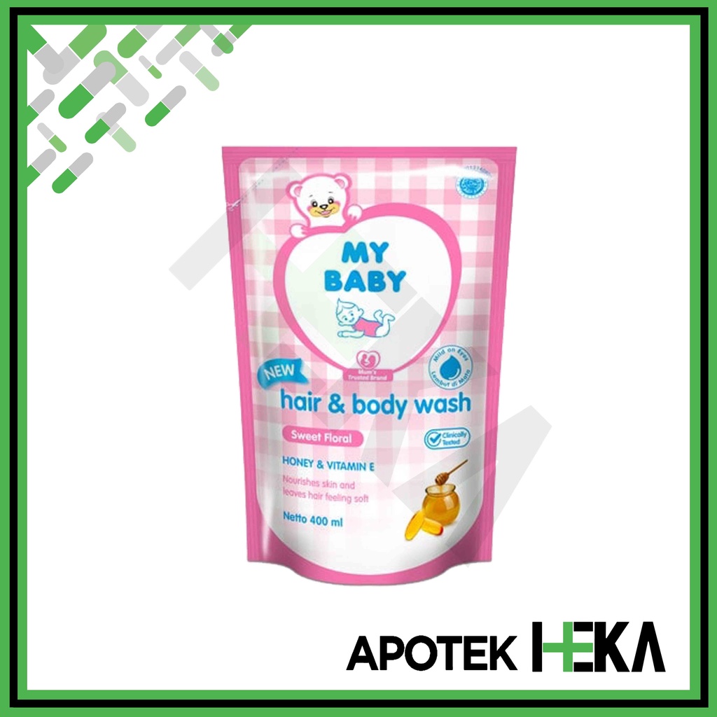 My Baby Hair &amp; Body Wash - Sweet Floral Pink Sabun Sampo Bayi (SEMARANG)