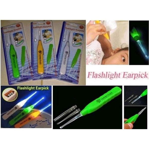 Korek Kuping Flashlight Earpick Led