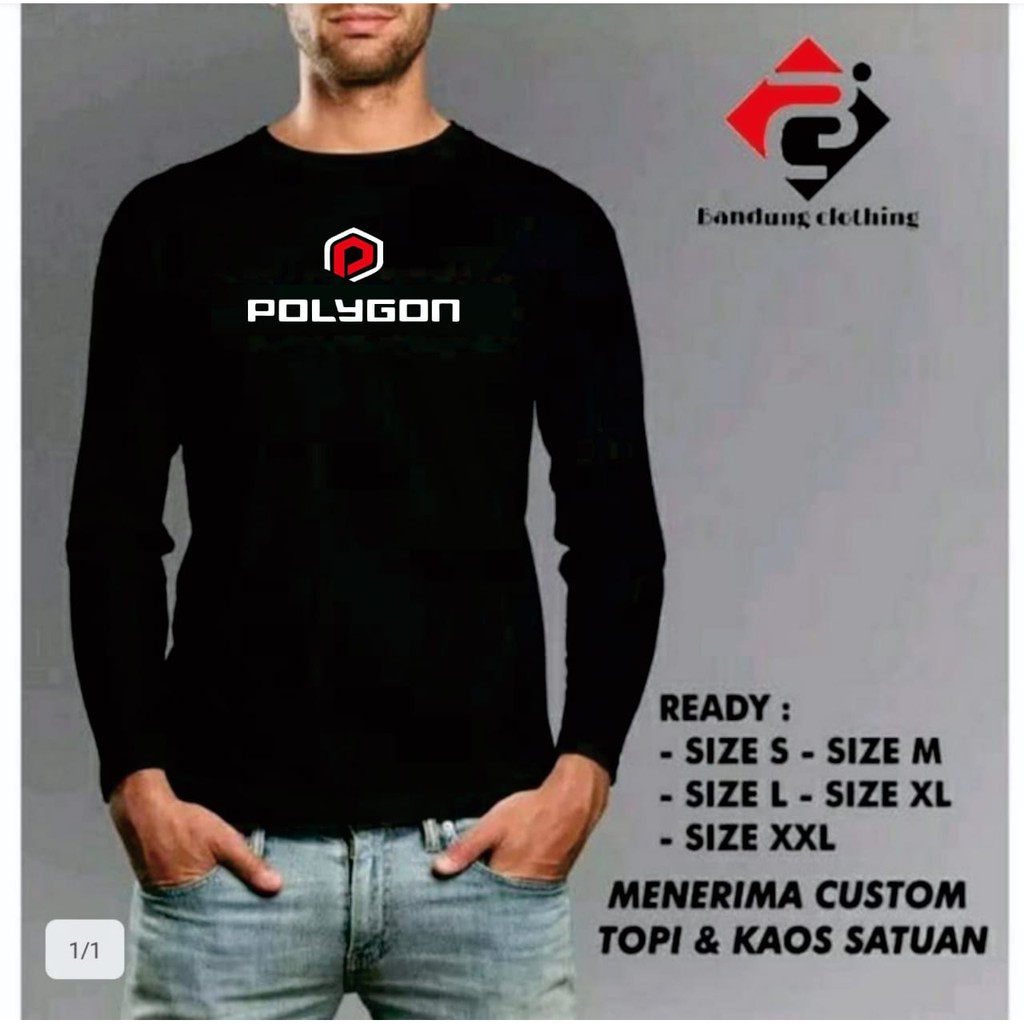 KAOS OBLONG KATUN COMBET SEPEDA POLIGON PANJANG
