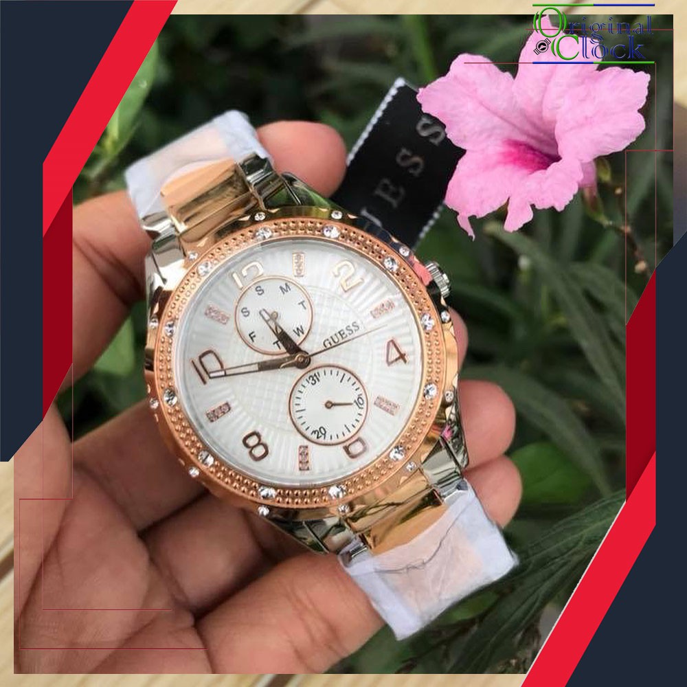 JAM TANGAN PRIA WANITA | RANTAI | KULIT | KARET | MURAH | WANITA [GU3SS W0442l4] | FREE BOX DAN PAPE