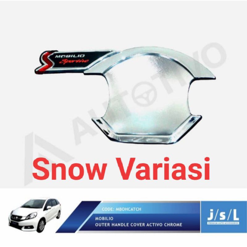 Honda Mobilio mangkok pintu outer handle cover Activo chrome JSL