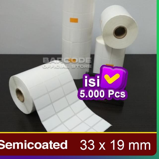 

™ LABEL BARE 33 X 19 (3 LINE) KERTAS STICKER LABEL SEMICOATED 33x19 ✿