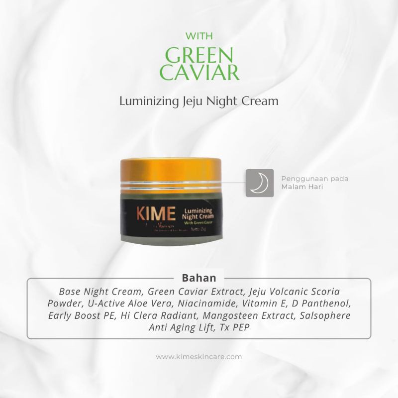 KIME NIGHT CREAM CREAM MALAM [ KEMASAN BARU ]