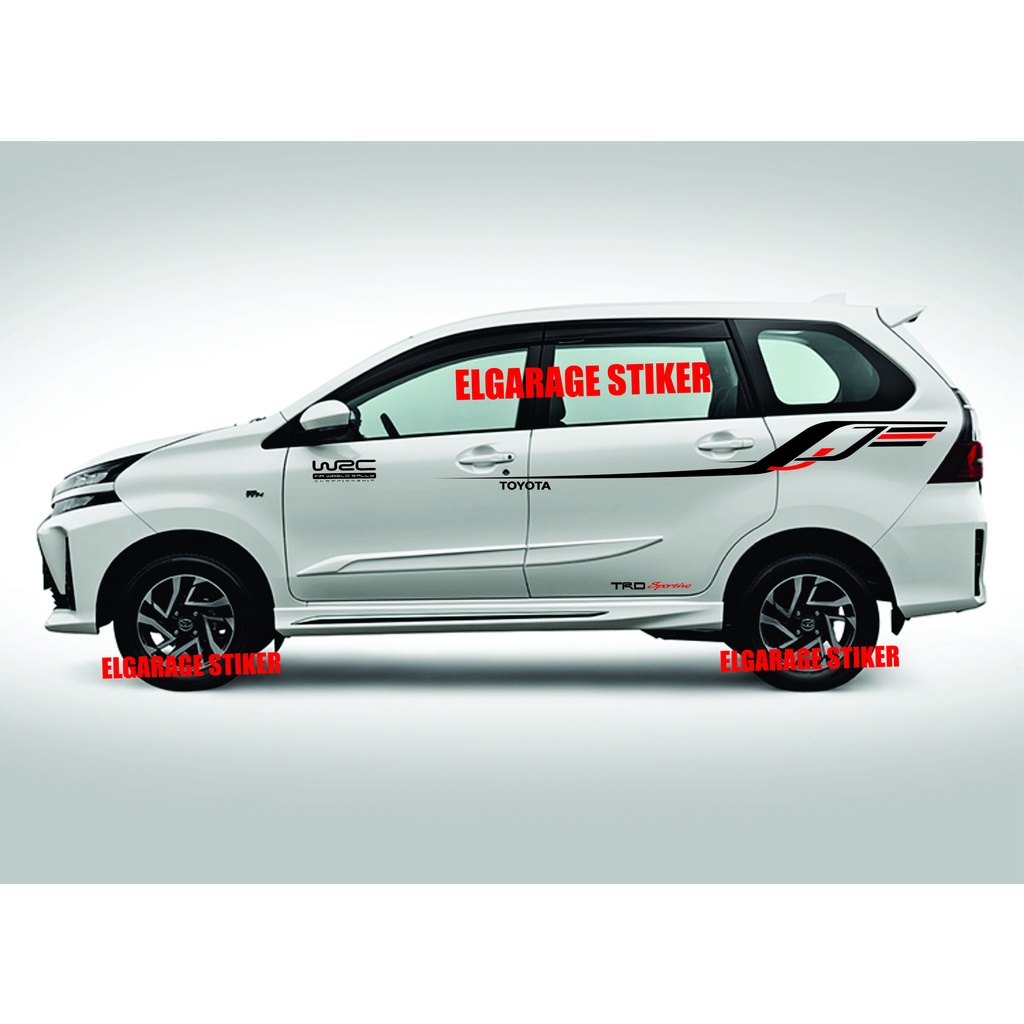 Stiker mobil avanza stiker list body mobil avanza cuting stiker mobil avanza xenia sigra calya ertig