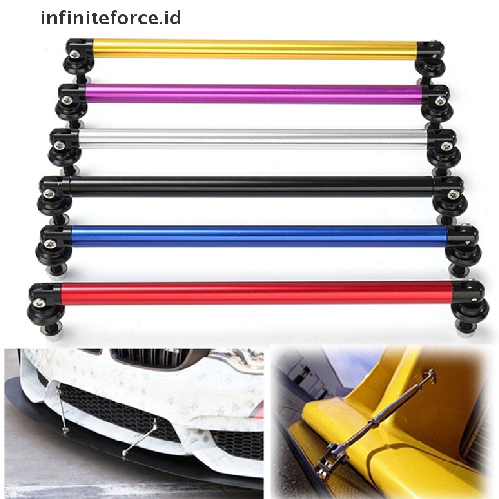 (infiniteforce.id) 2 Pcs Tiang Strut Bar Penyangga Bumper Depan / Belakang Mobil Universal Adjustable