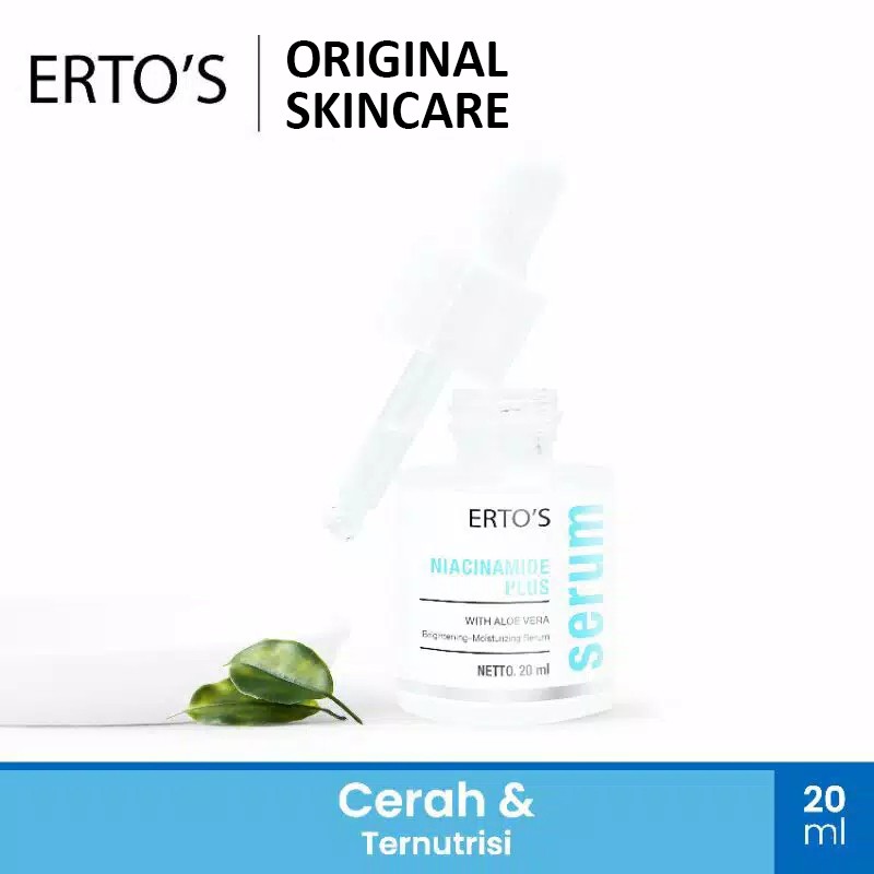 [GARANSI ORI] Niacinamide Serum / Ertos / Erto / Erto's / Facial Wash Treatment Serum Kinclong