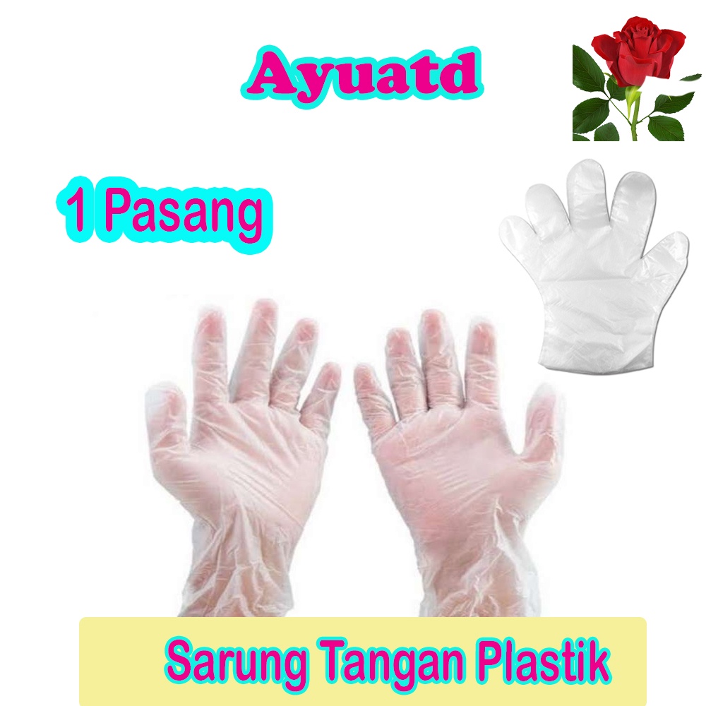 Sarung Tangan Plastik / Sarung Tangan Semir 1 Pasang