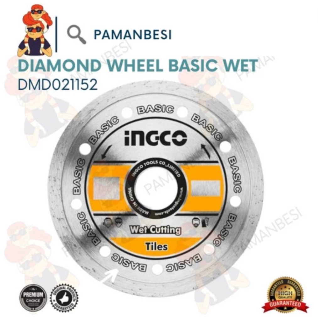 MATA GERINDA INGCO POTONG KERAMIK DIAMOND WHEEL BASIC WET DMD021152