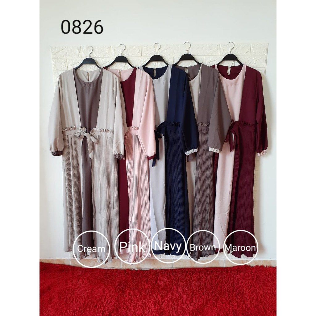 BAJU MUSLIM GAMIS SYARIA 0826 MODERN GAMIS MODIS / BAJU GAMIS TERBARU