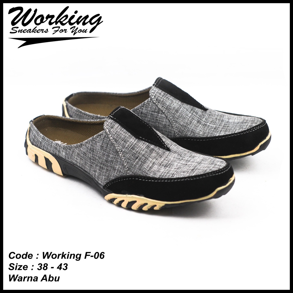 Sepatu Pria Slip On Working F-06