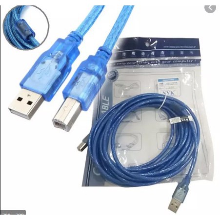 Kabel Printer USB 2.0 NYK Panjang 1.5m, 3m, 5m, 10m high kabel power