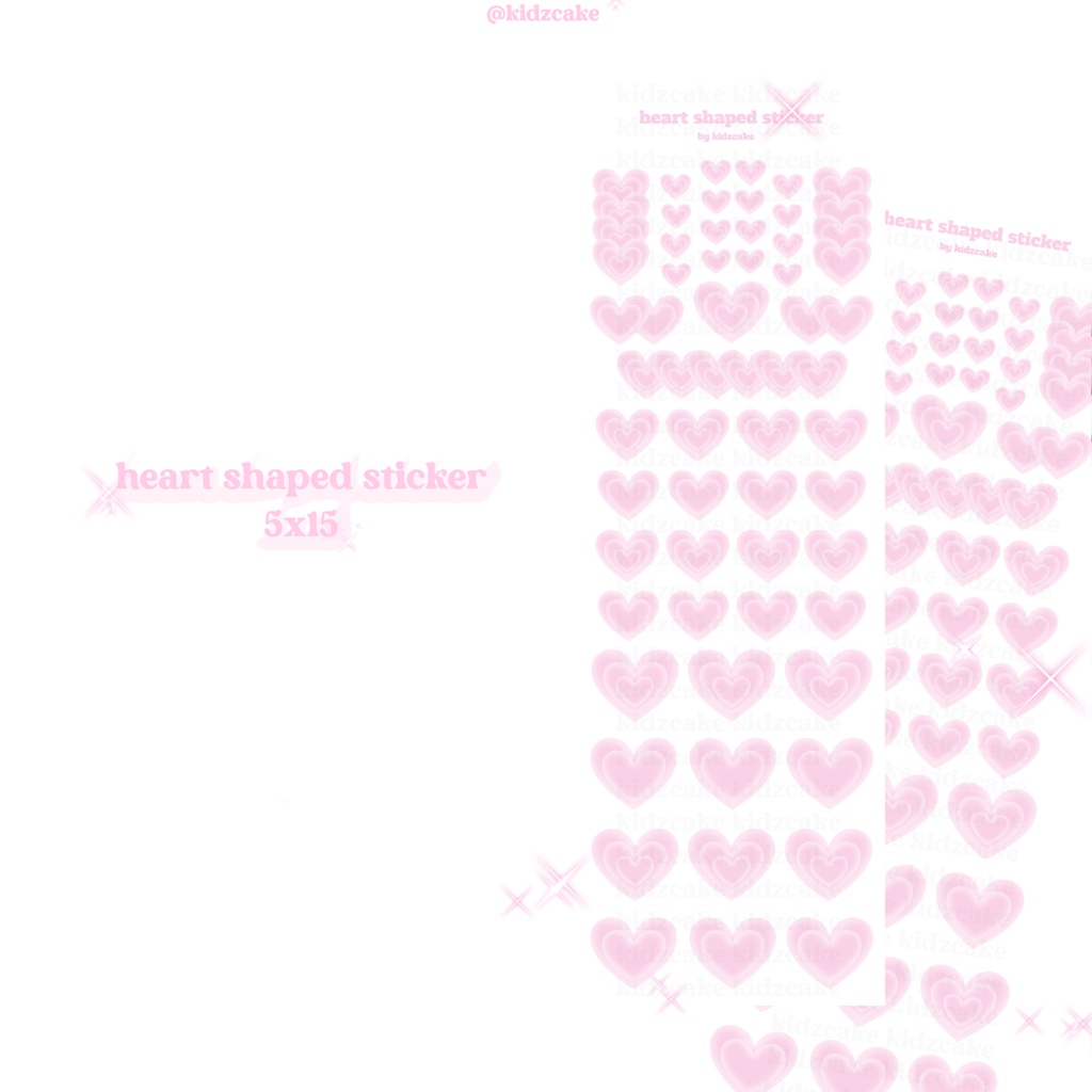

kidzcake | heart shaped deco sticker