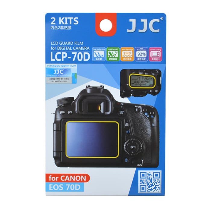 JJC LCD Guard Film for CANON EOS 70D / 80D DSLR Canon 70 D / 80 D Limited