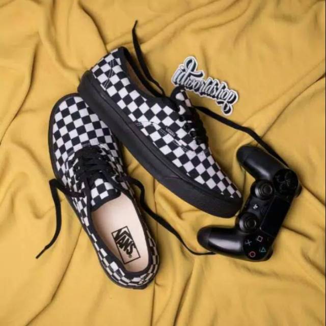 100% PREMIUM VANS AUTHENTIC CHECKERBOARD BLACK IMPORT DT MADE IN CHINA