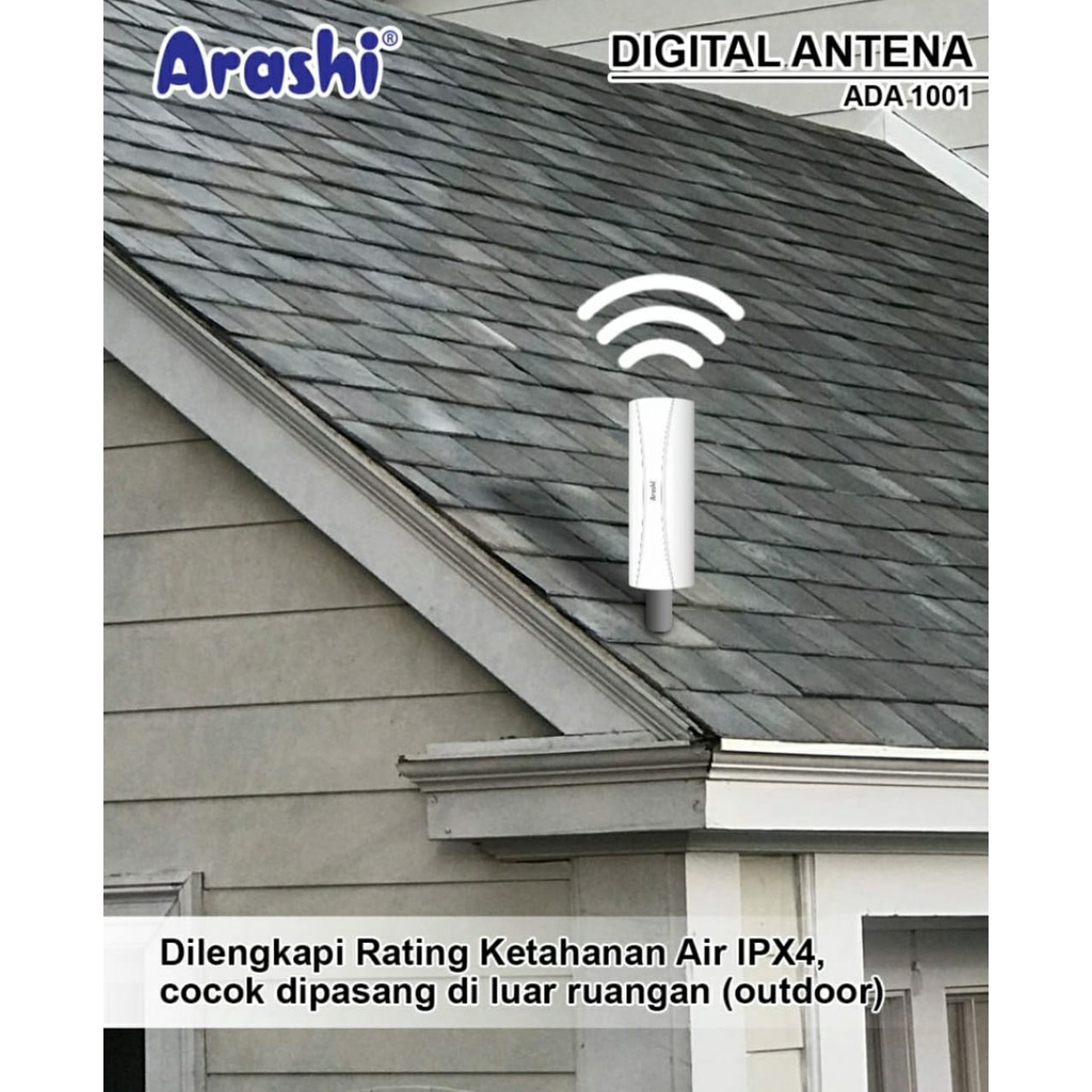 Arashi Antena TV Digital Indoor Outdoor - ADA 1001