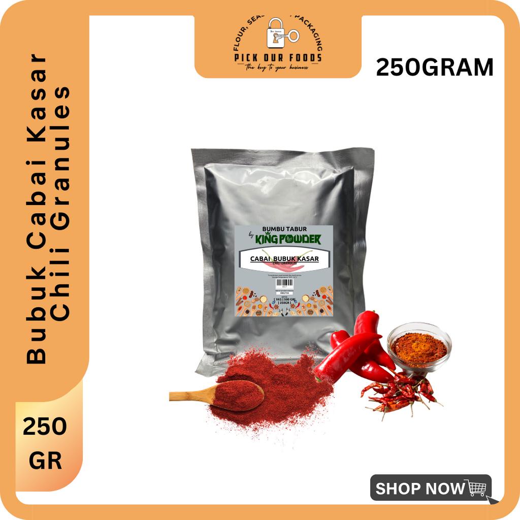 Bubuk Cabai Kasar / Chili Granules / Cabai Granule 1kg / 500gr / 250gr