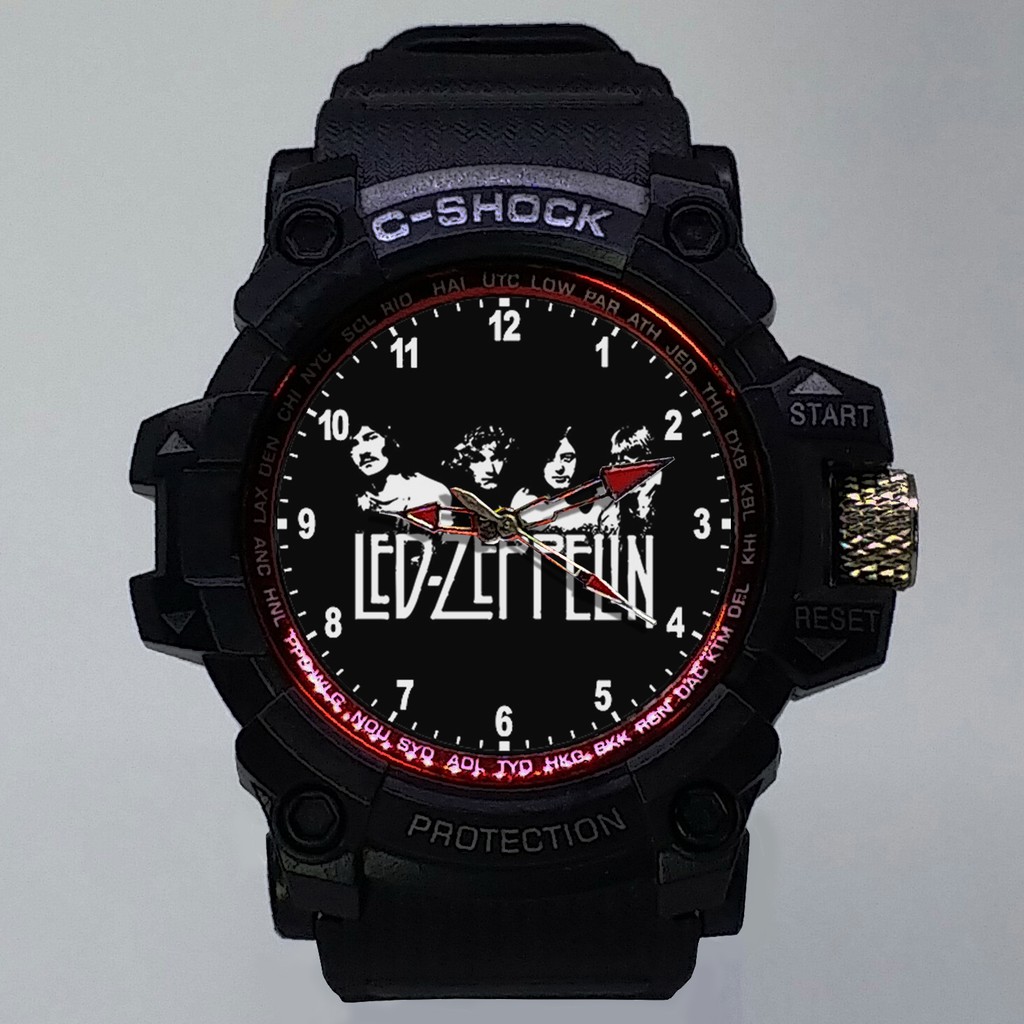 (ISTIMEWA BOSSQUE) JAM TANGAN LED ZEPPELIN  LIST MERAH - EXCLUSIVE 17