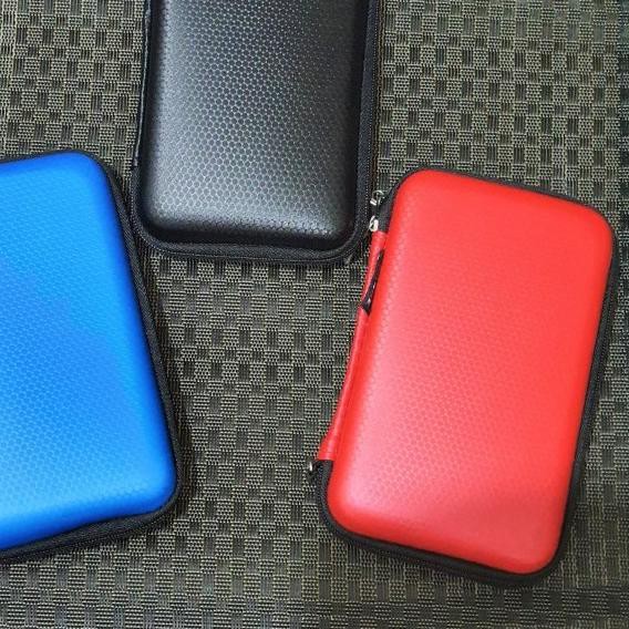 ❉ Tas Gadget Eva Hard Case 6.5" / Organizer gadget Powerbank Vs Vivan - Biru Metalik ♥